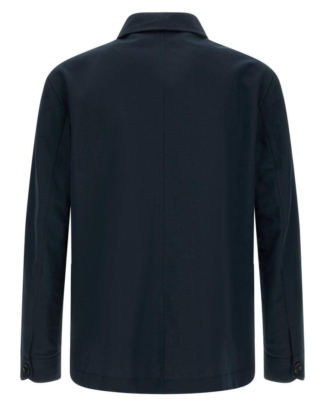 Brioni Blue Shirt Collar Jacket for men