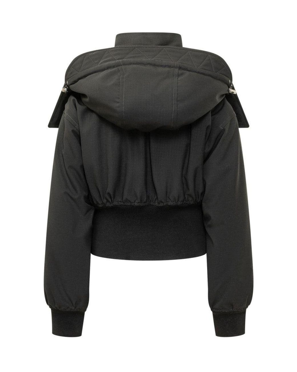 DSquared² Black Elevated Mini Puffer Jacket