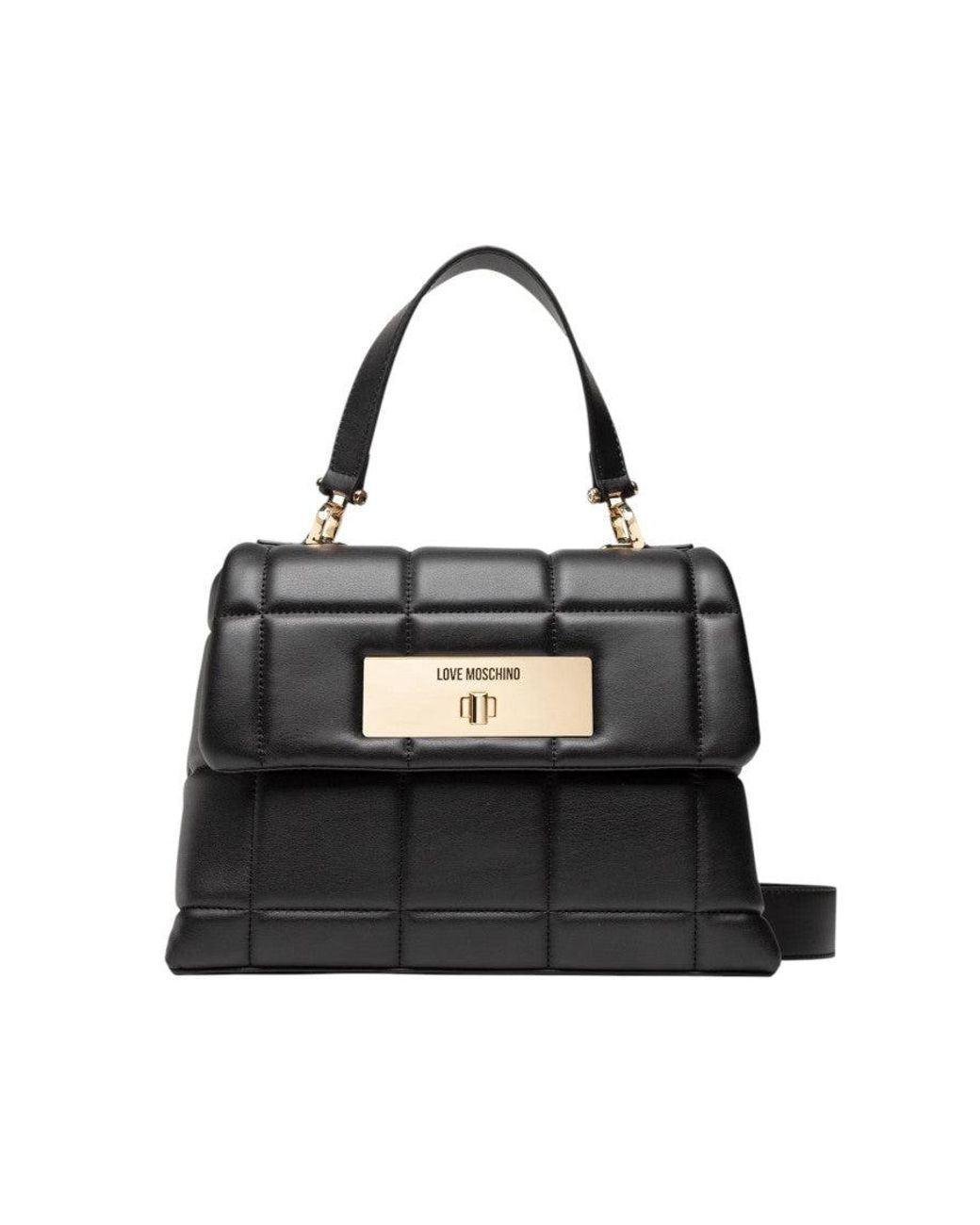 Love Moschino Black Logo Small Satchel