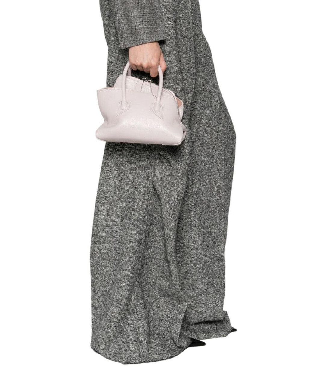 The Attico Pink Lilac La Passeggiata Mini Satchel