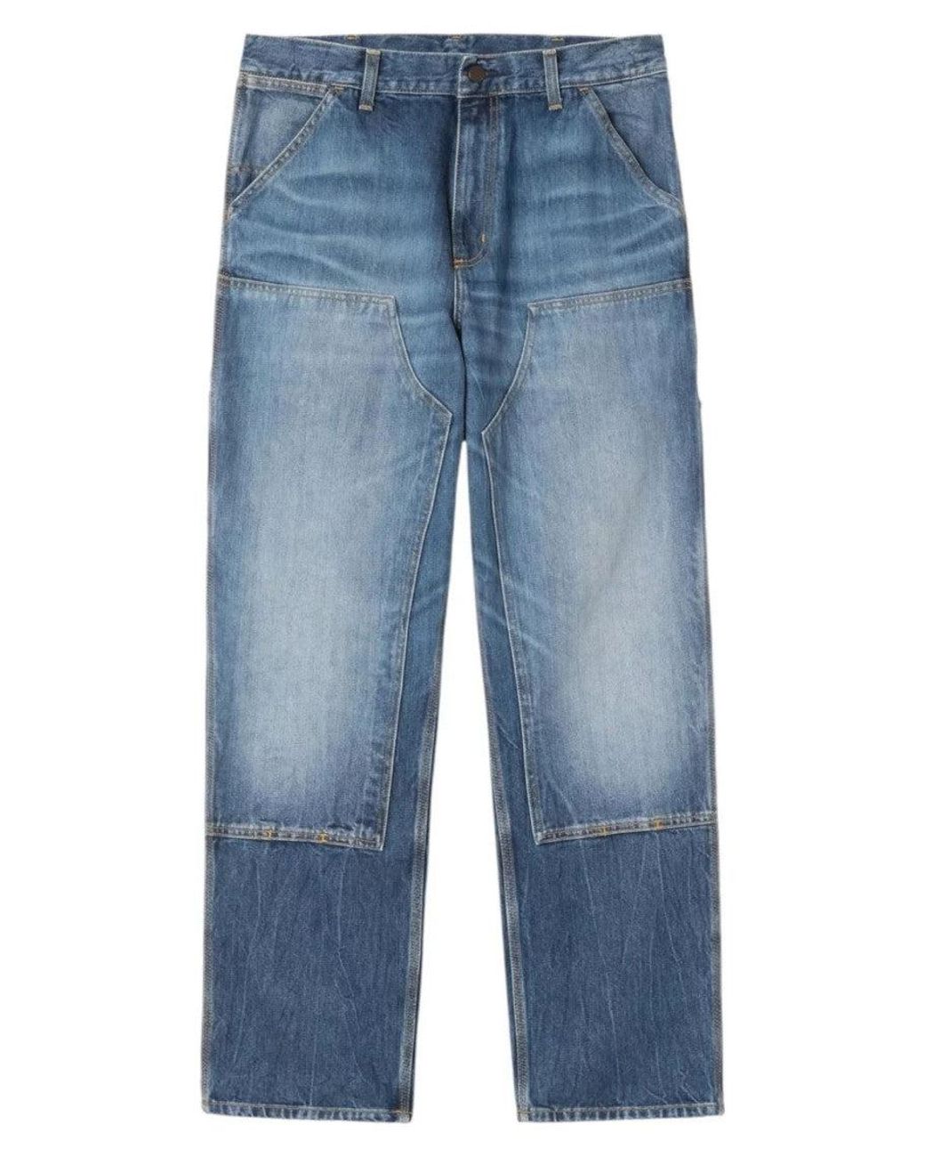 Carhartt Blue Relaxed Mid Rise Jeans for men
