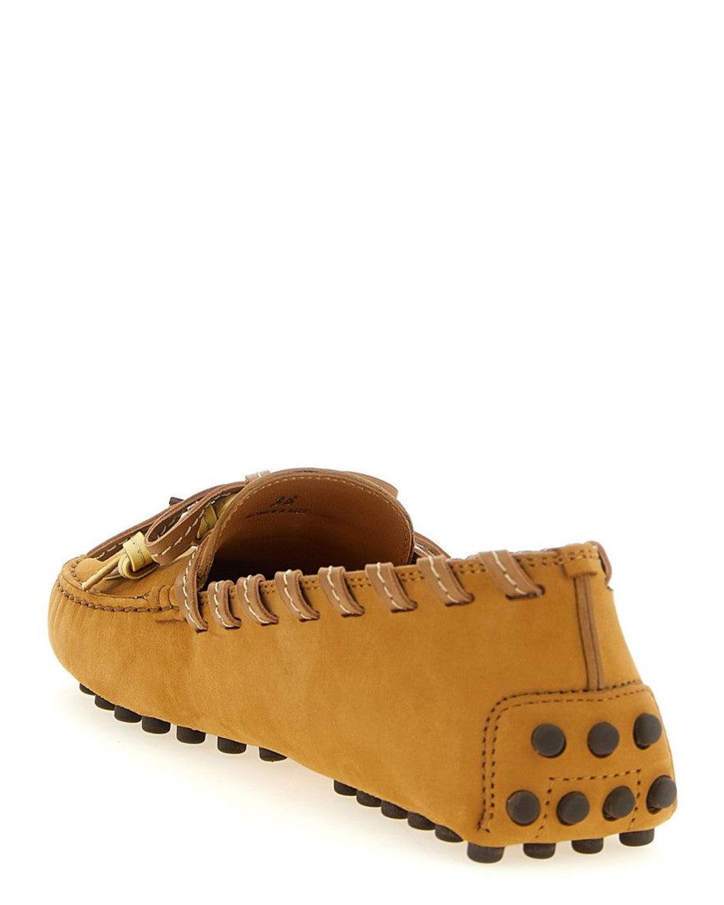 Tod's Brown Solid Loafers