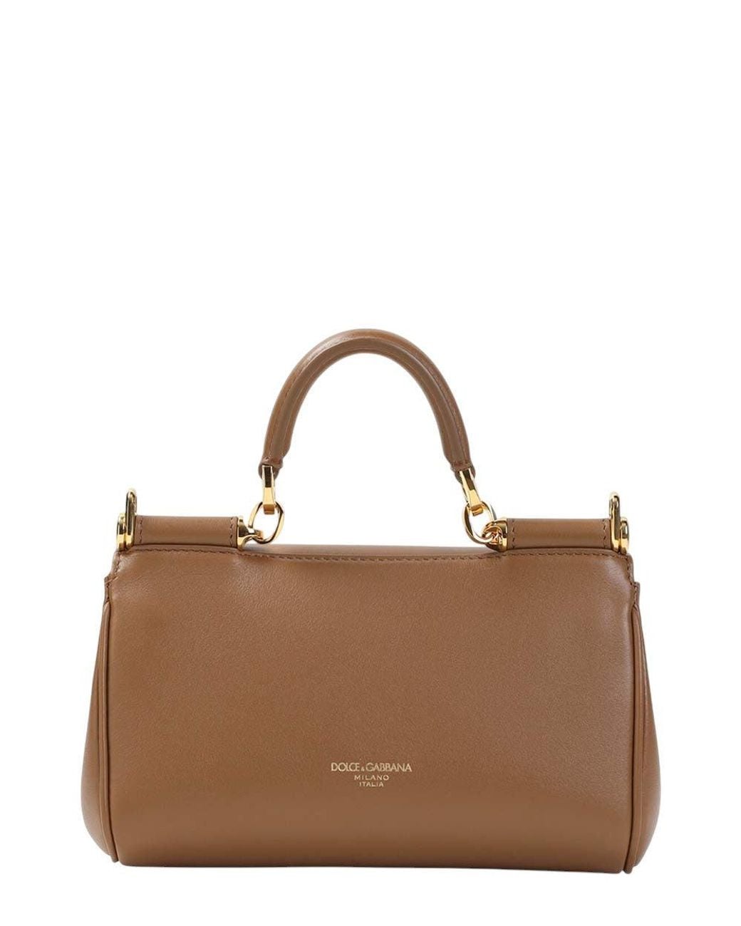 Dolce & Gabbana Brown Sicily Mini Satchel