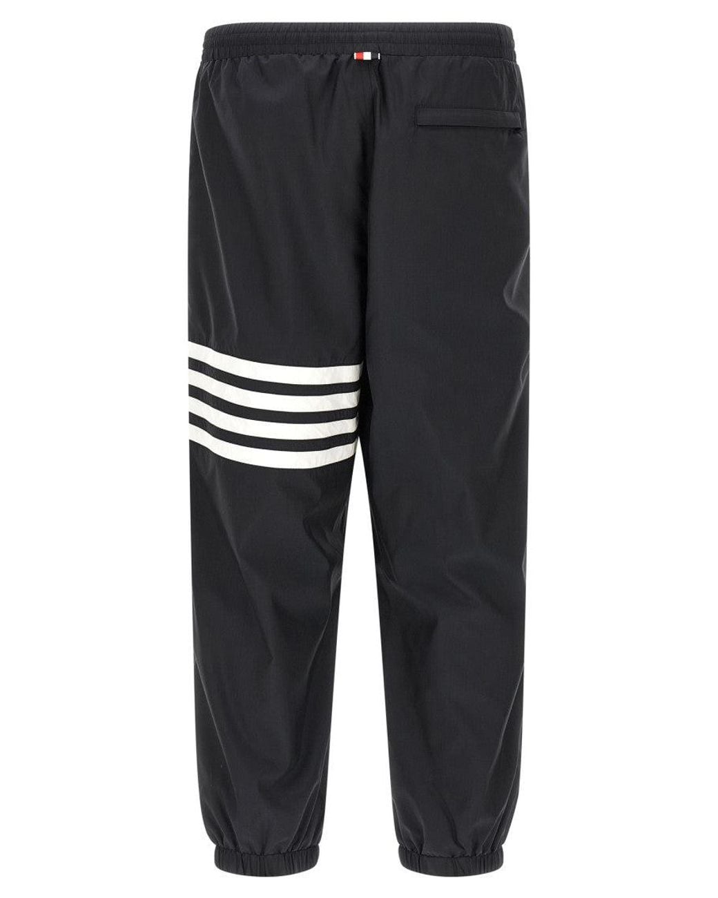 Thom Browne Black Bar Striped Track Joggers for men
