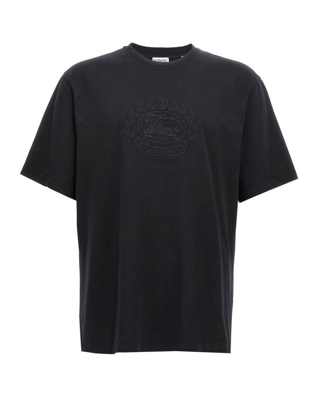 Burberry Black T-Shirts And Polos for men