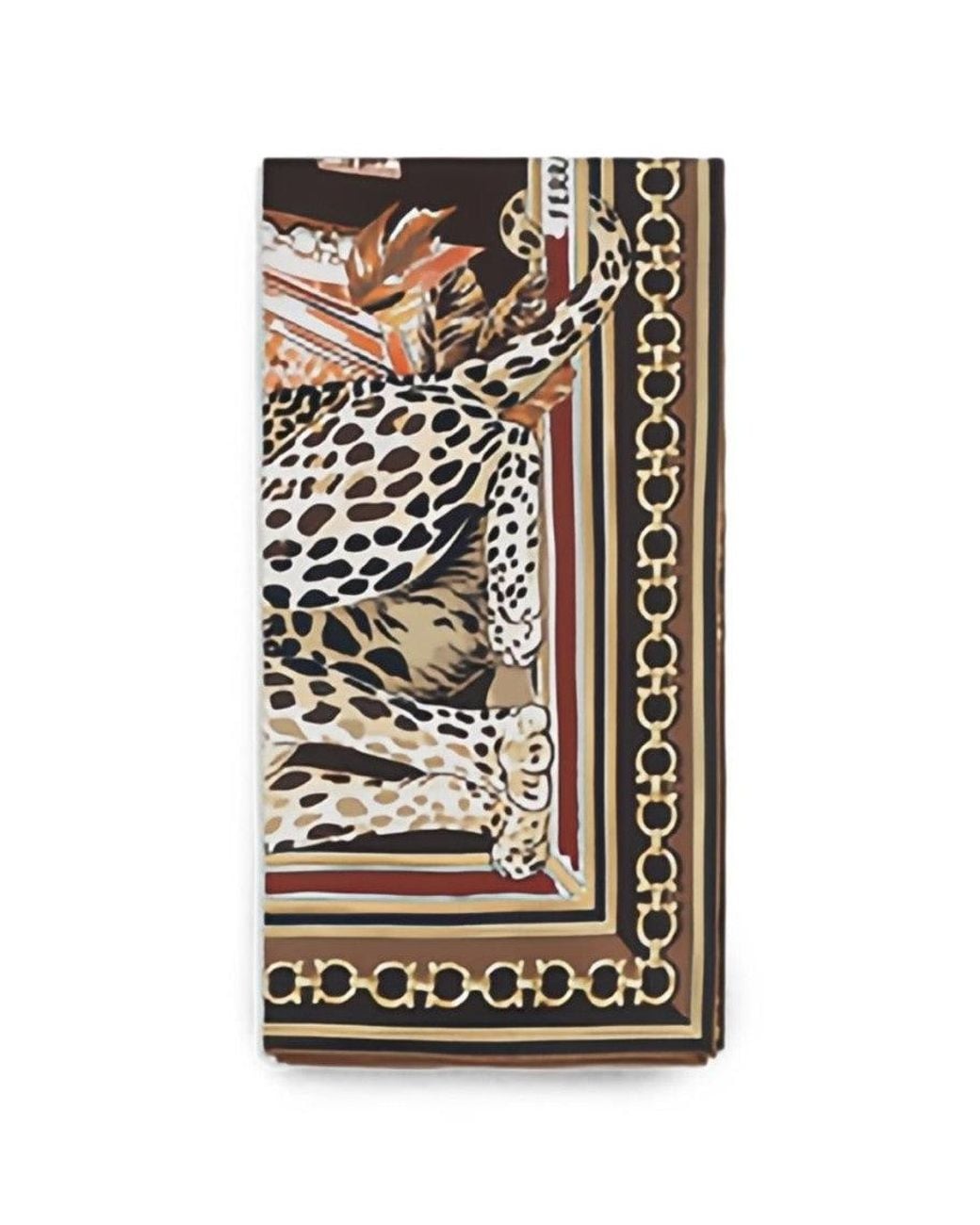 Ferragamo White Animal Print Scarves