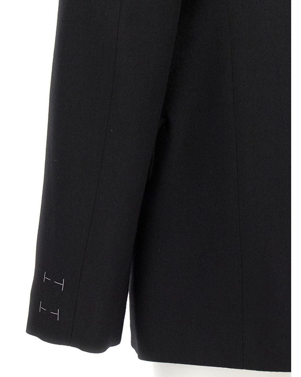 MM6 by Maison Margiela Black Double-Breasted Blazer