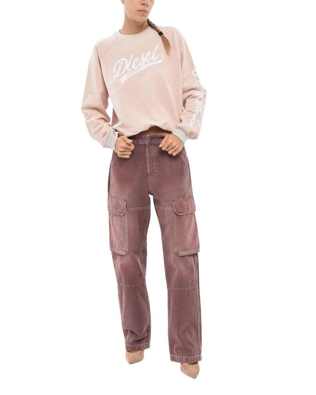 DIESEL Brown Regular Mid Rise Jeans