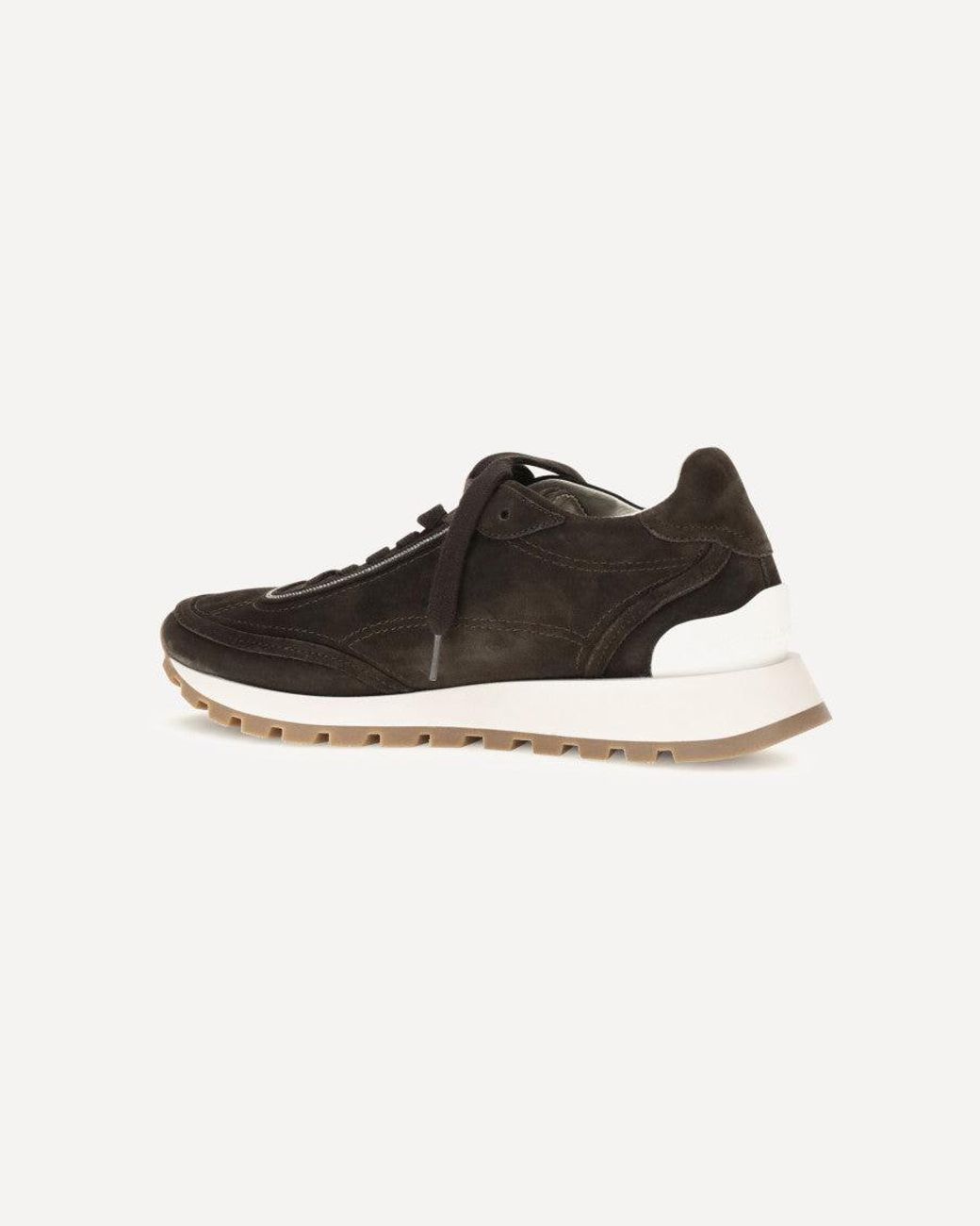 Brunello Cucinelli White Lace-Up Sneakers