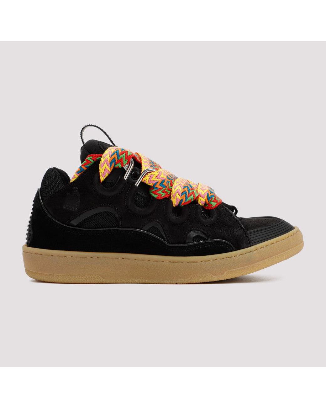 Lanvin Black Suede Sneakers for men