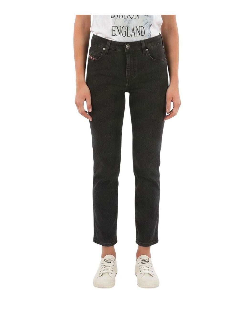 DIESEL Black Skinny High Rise Jeans