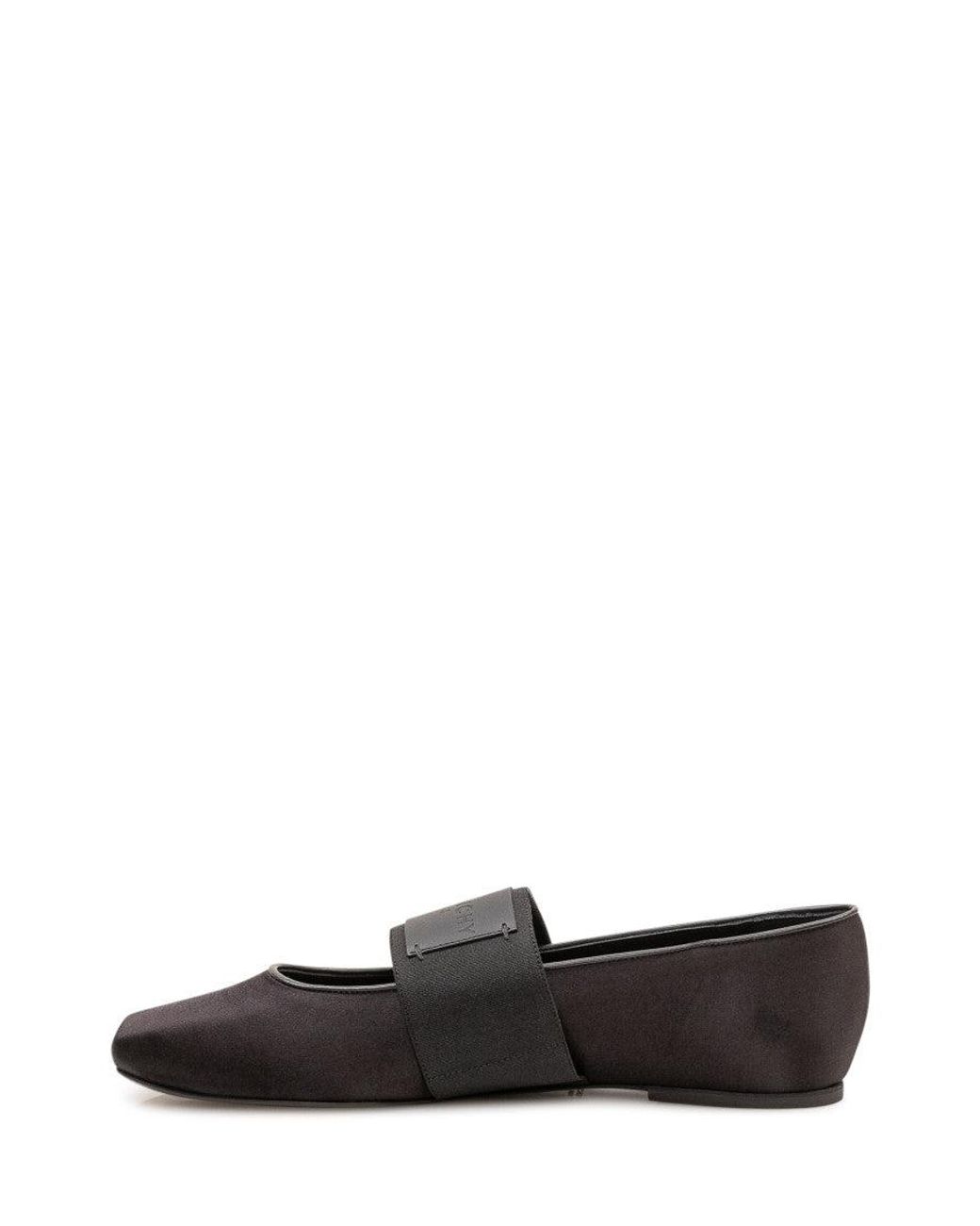 Givenchy Black Logo Ballet Flat