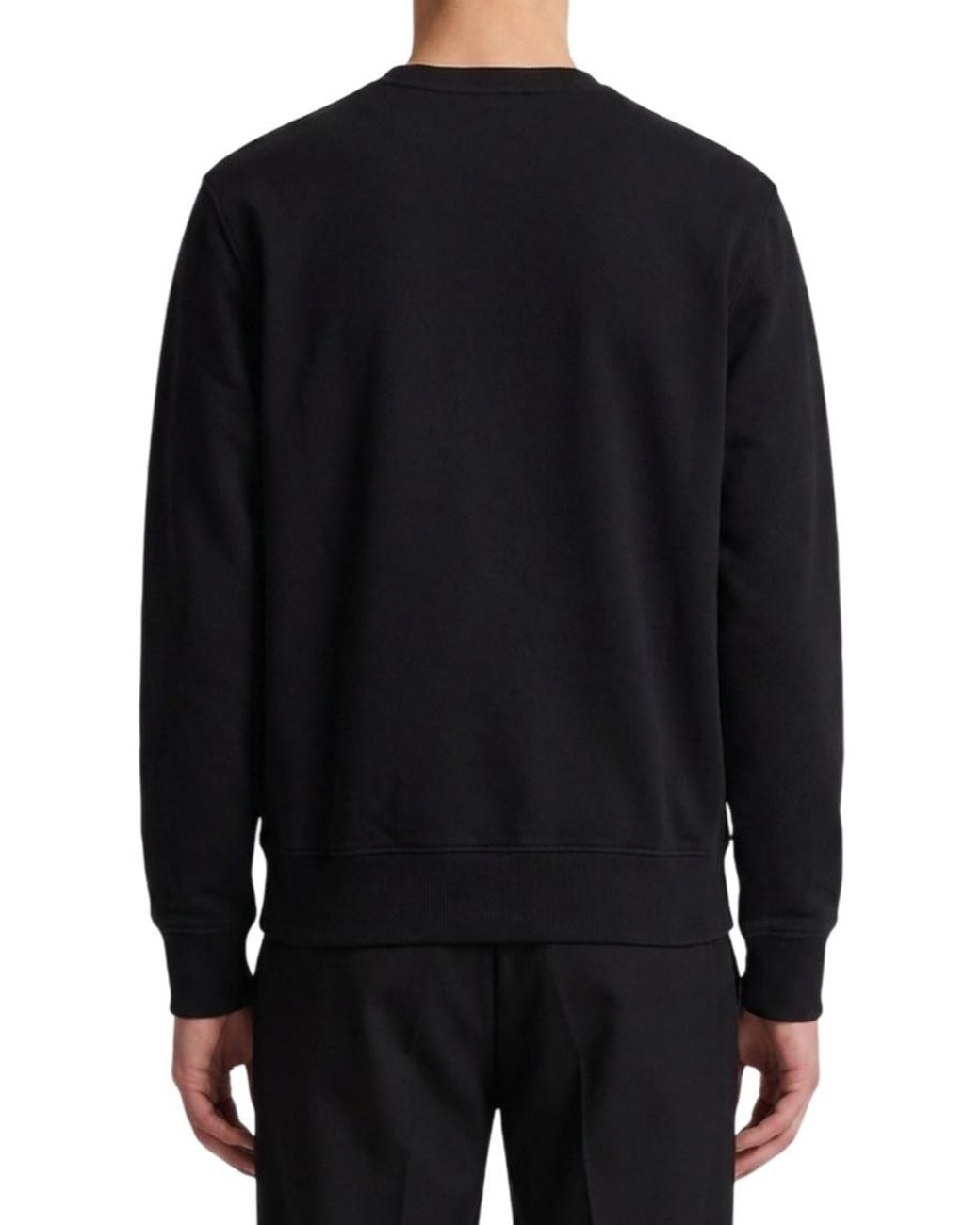 AMI Black Crew Neck Sweatshirt for men
