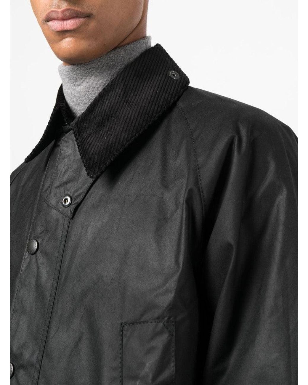 Barbour Black Embroidered Logo Jacket for men