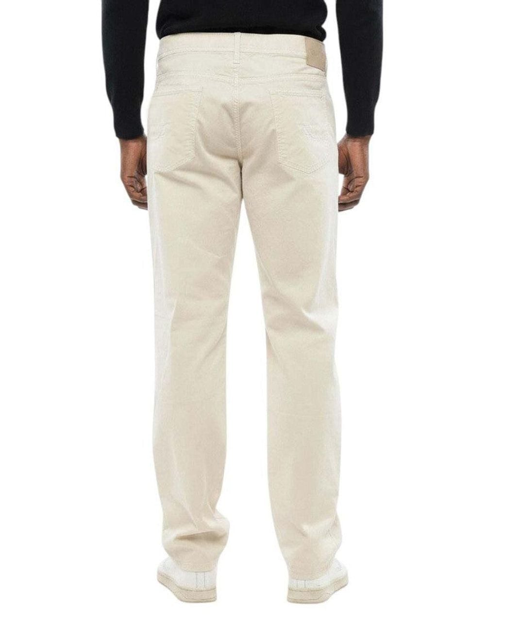 Corneliani Black Straight Pants for men