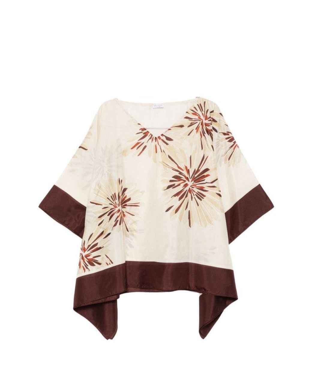 Brunello Cucinelli Natural Regular Printed Shirt