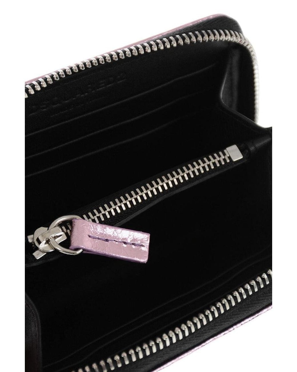 DSquared² Pink Eyelet Studded Wallet