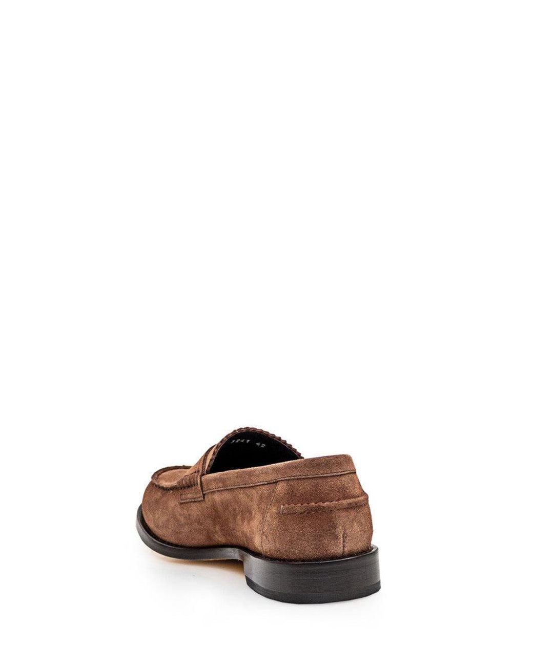 Doucal's Brown Suede Loafers for men