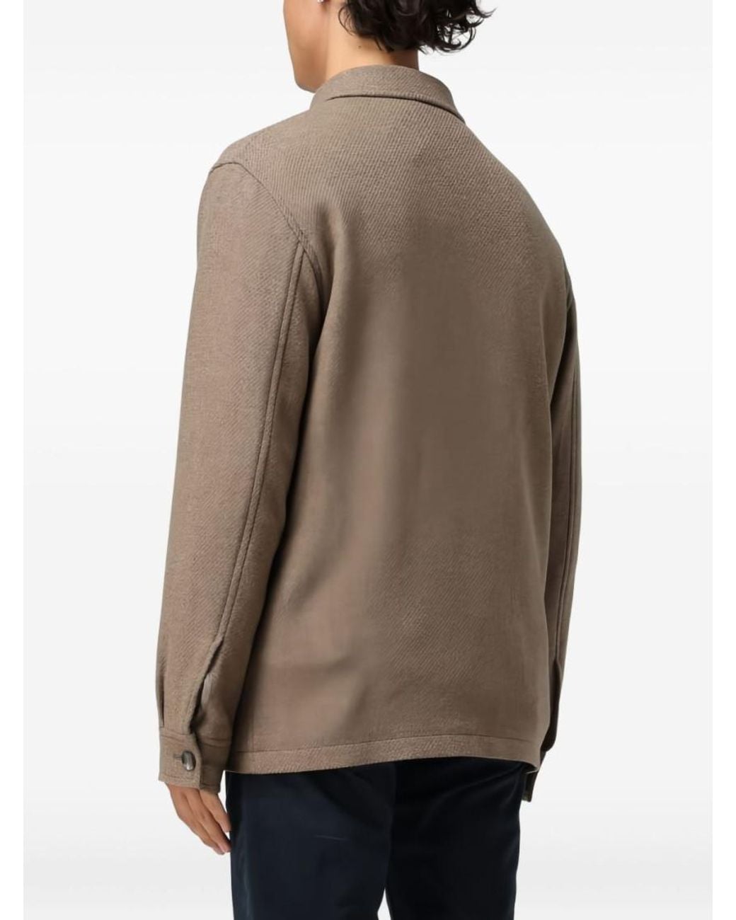 Tagliatore Natural Tempesta Jacket With Pockets for men