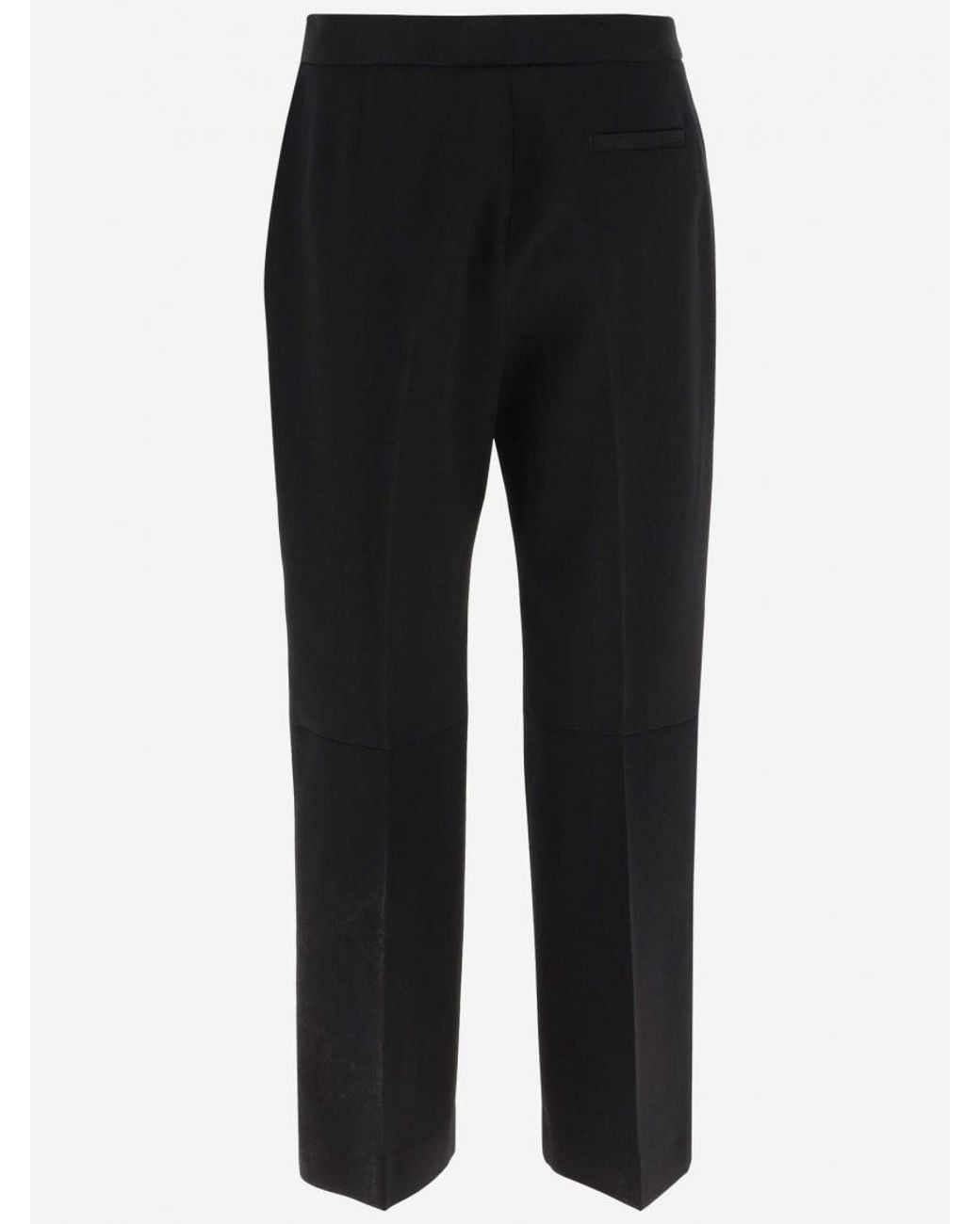 Jil Sander Black Wool Flared Pant