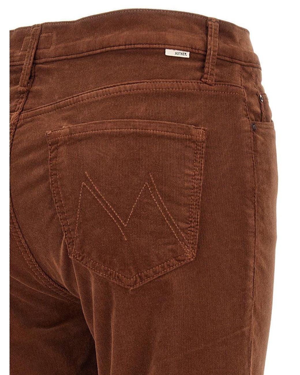 Mother Brown Bootcut Mid Rise Jeans