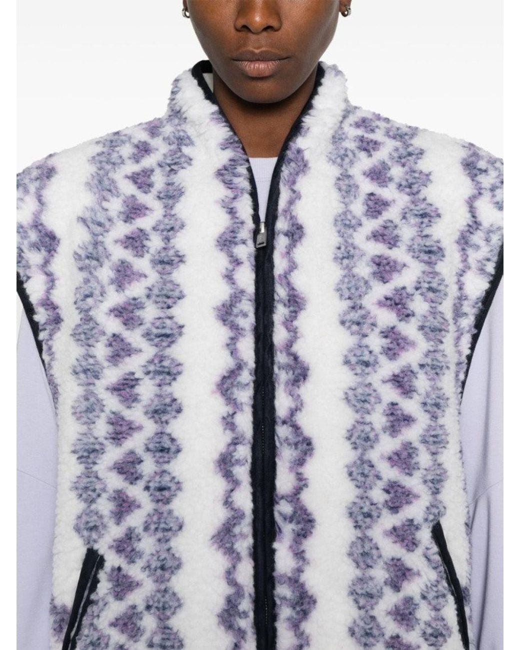 Isabel Marant Blue Printed Reversible Vest