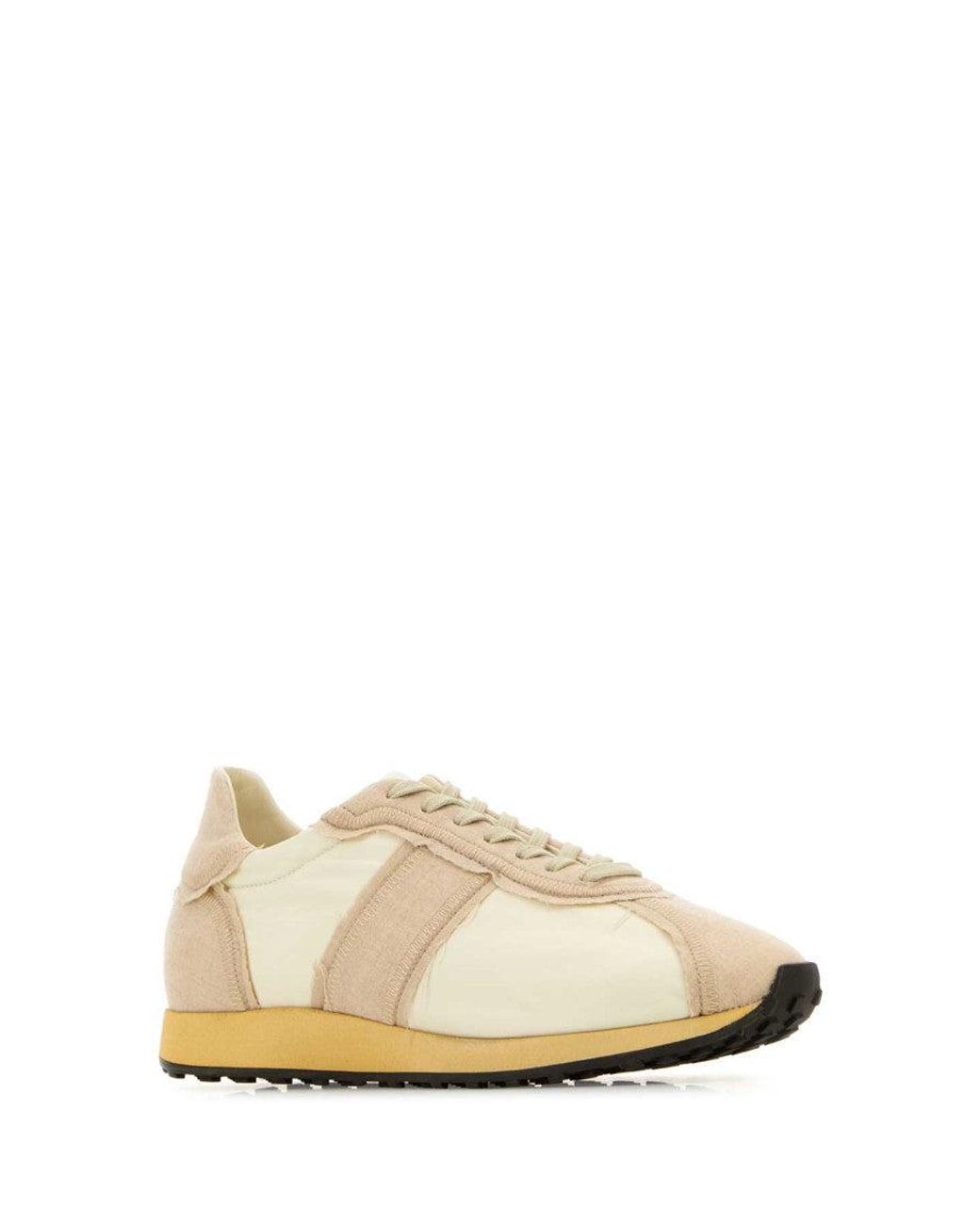 The Row White Two-Tone Sneakers