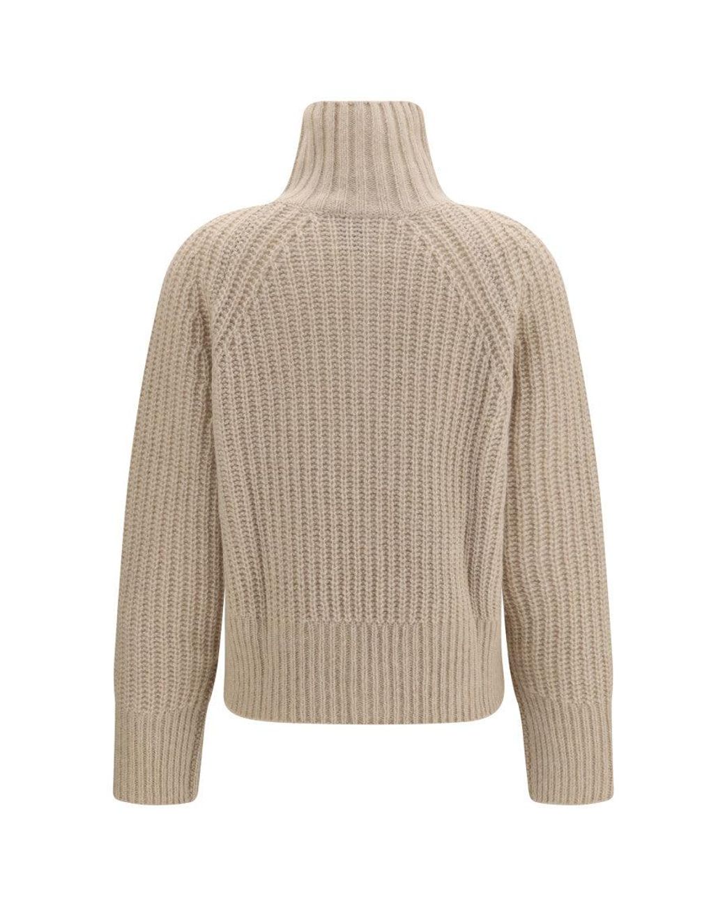 Allude Natural Turtle Neck Sweater