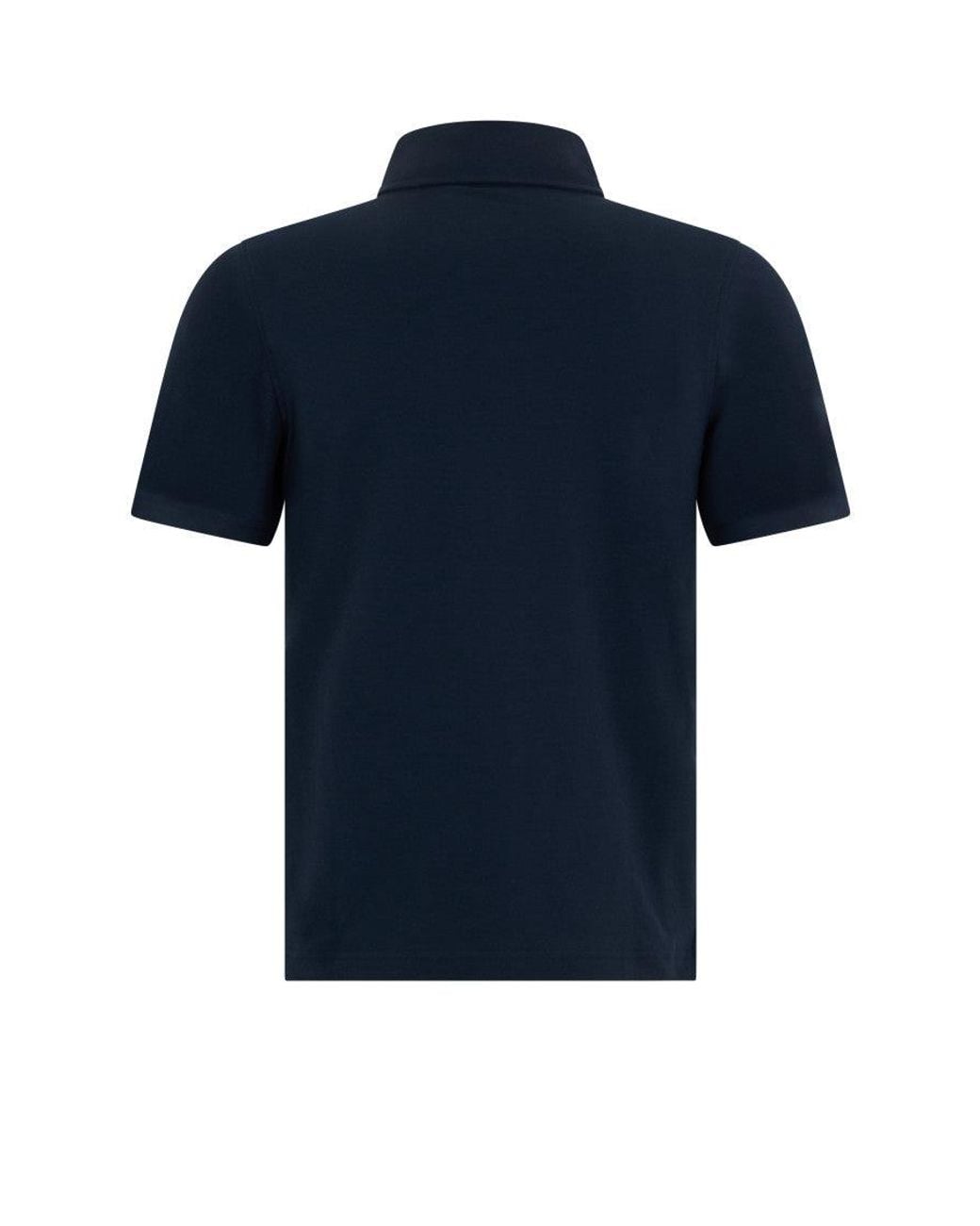 K-Way Blue Dark Solid Shirt Collar Polo for men