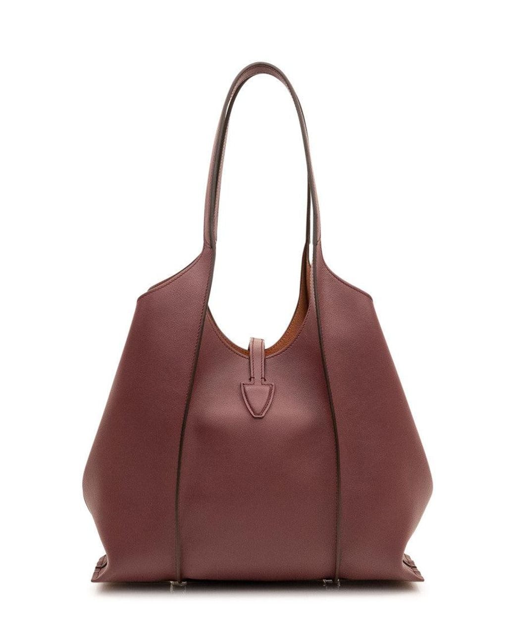 Tod's Purple T Timeless Large Tote