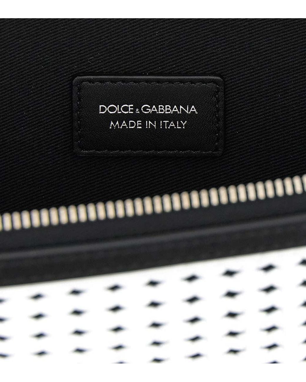 Dolce & Gabbana Blackwhite Atene Medium Clutch for men