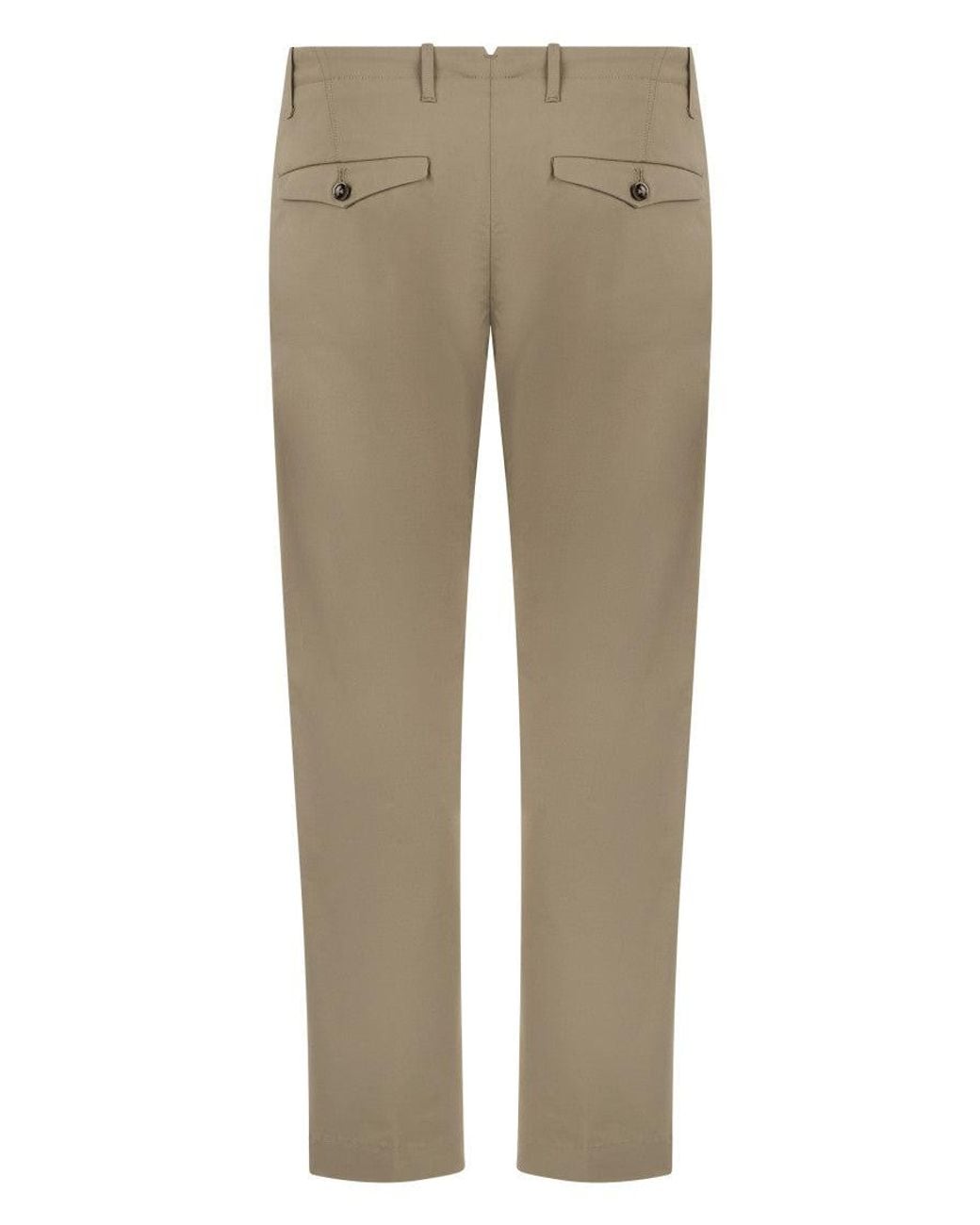 Nine:inthe:morning Natural Straight Pleated Trousers for men