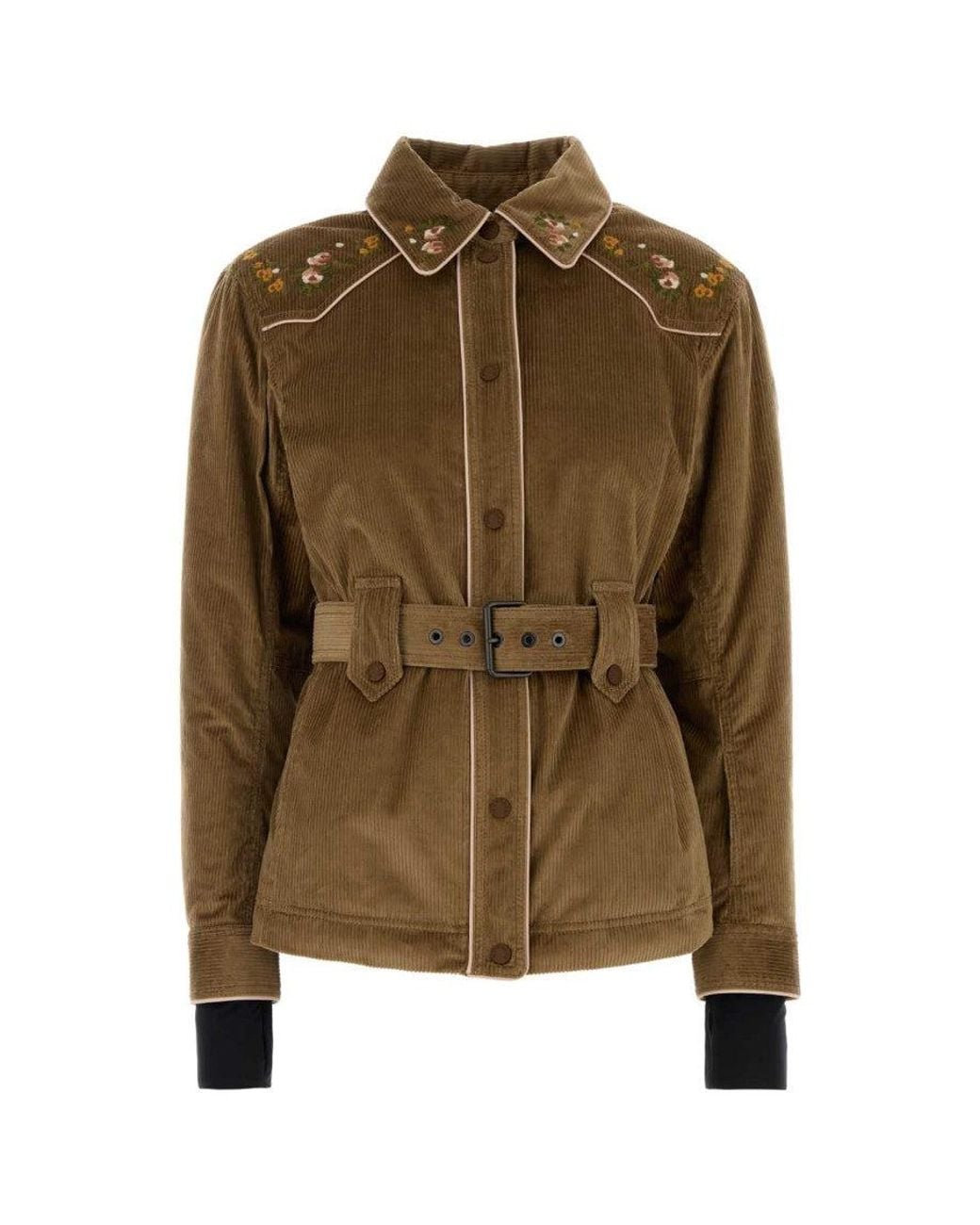 Moncler Brown Light Shirt Collar Jacket