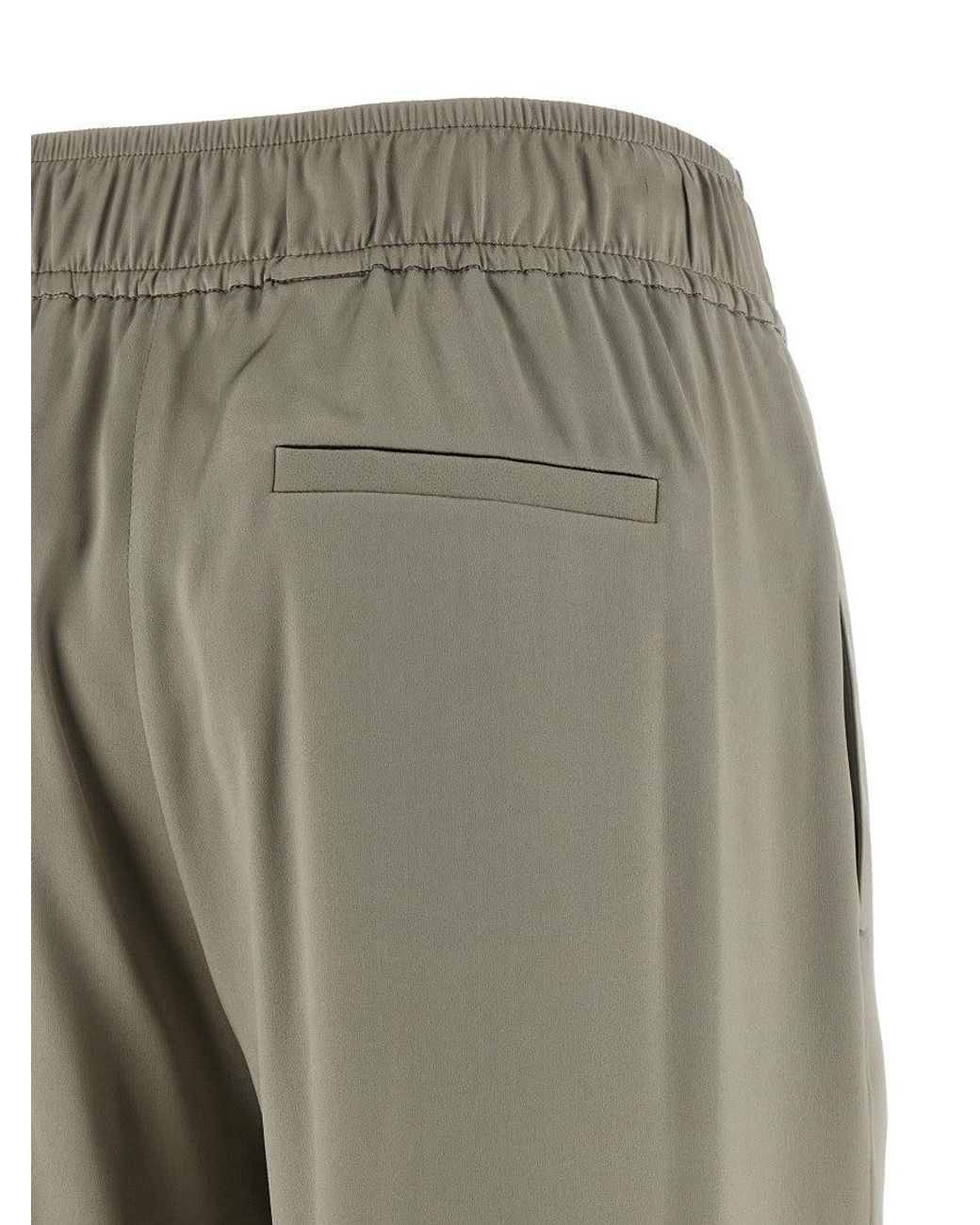 Brunello Cucinelli Gray Relaxed Drawstring Pant