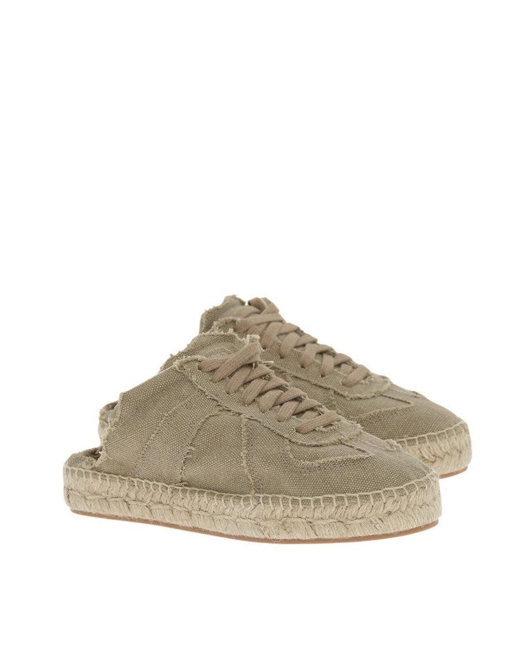 Maison Margiela Brown Solid Espadrille Sneakers