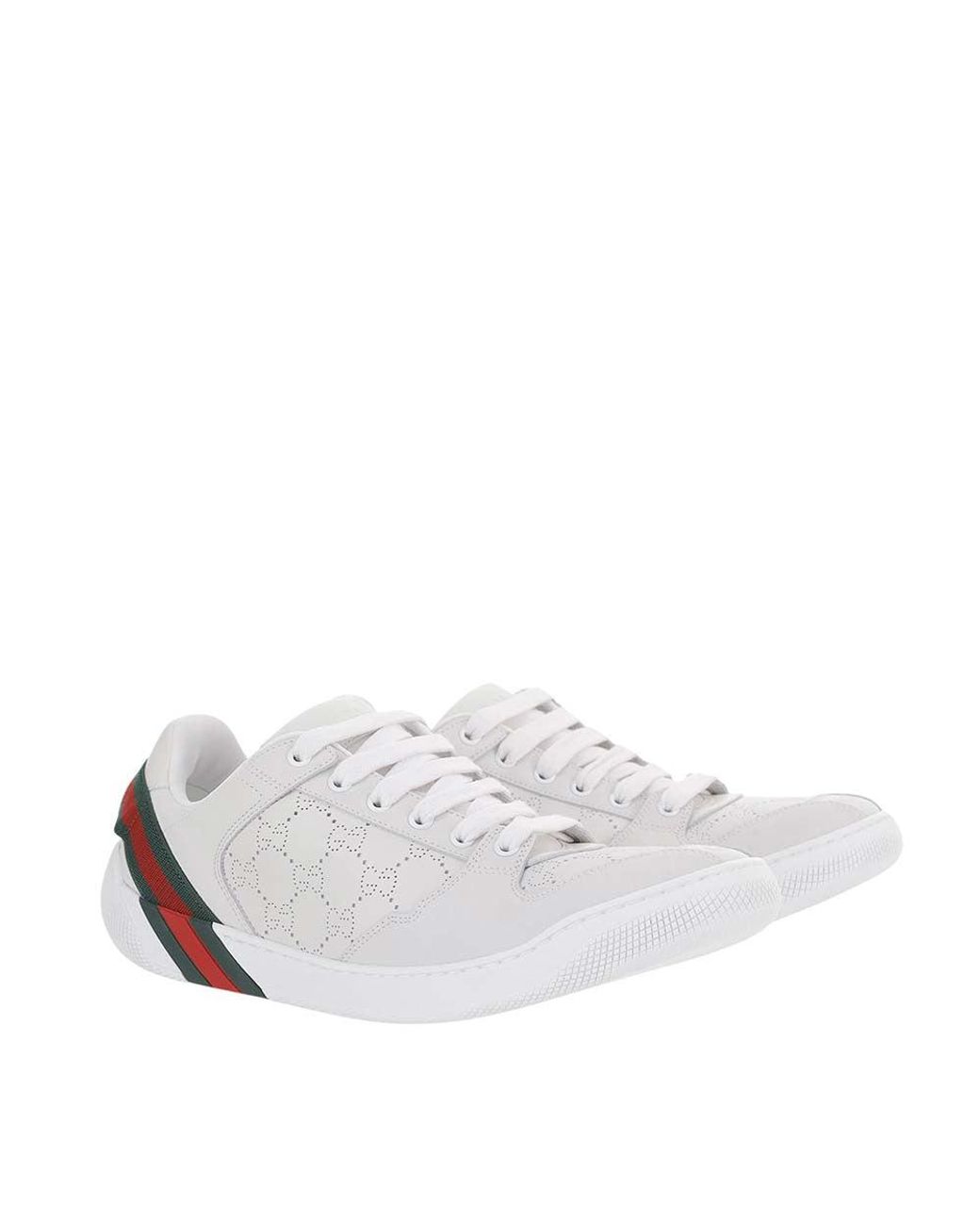 Gucci White Screener 3.0 Sneakers