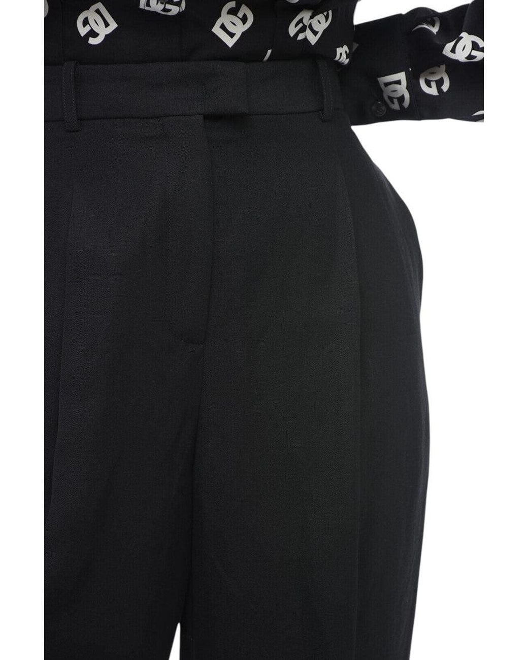 Fabiana Filippi Black Tailored Pleated Pants