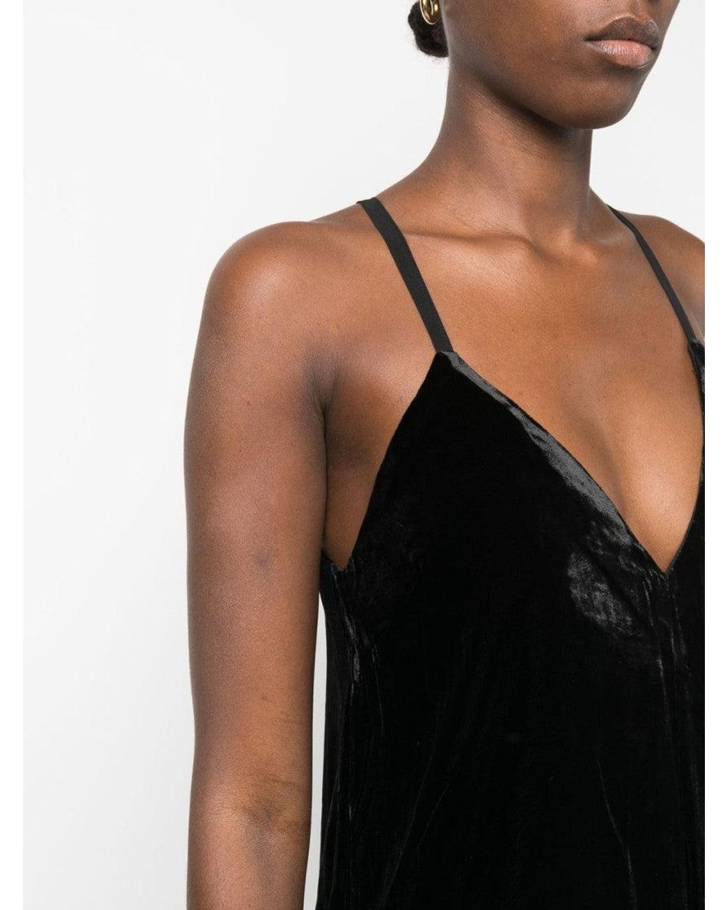 Gold Hawk Black Velvet Jumpsuit