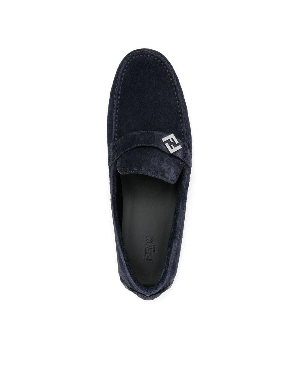 Fendi Blue Loafers for men