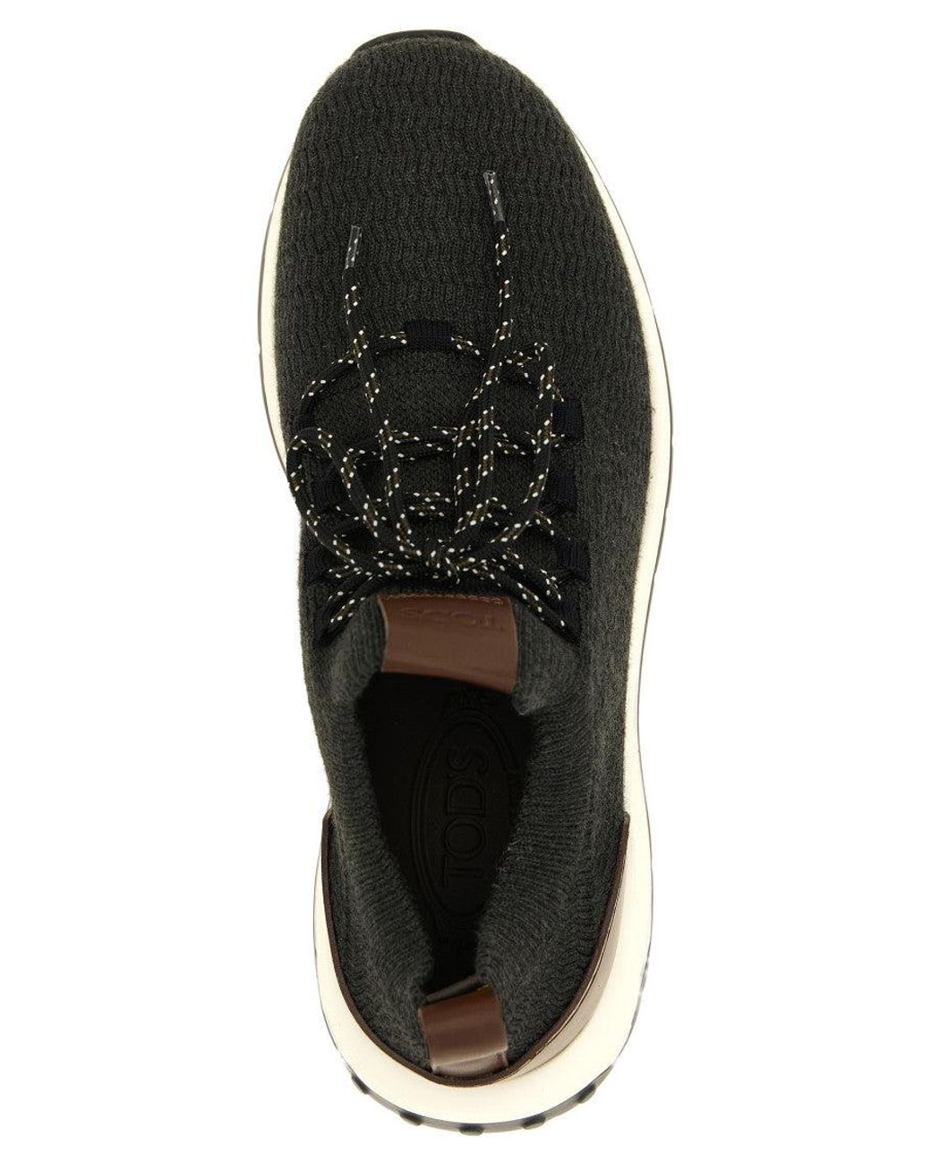Tod's Black Color Block Sneakers for men