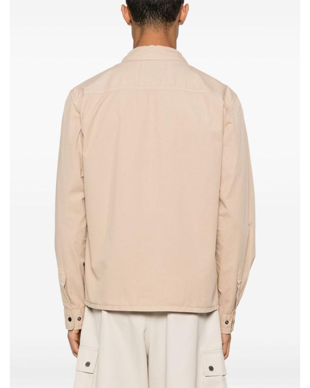 Woolrich Natural Cream Cotton Jacket for men