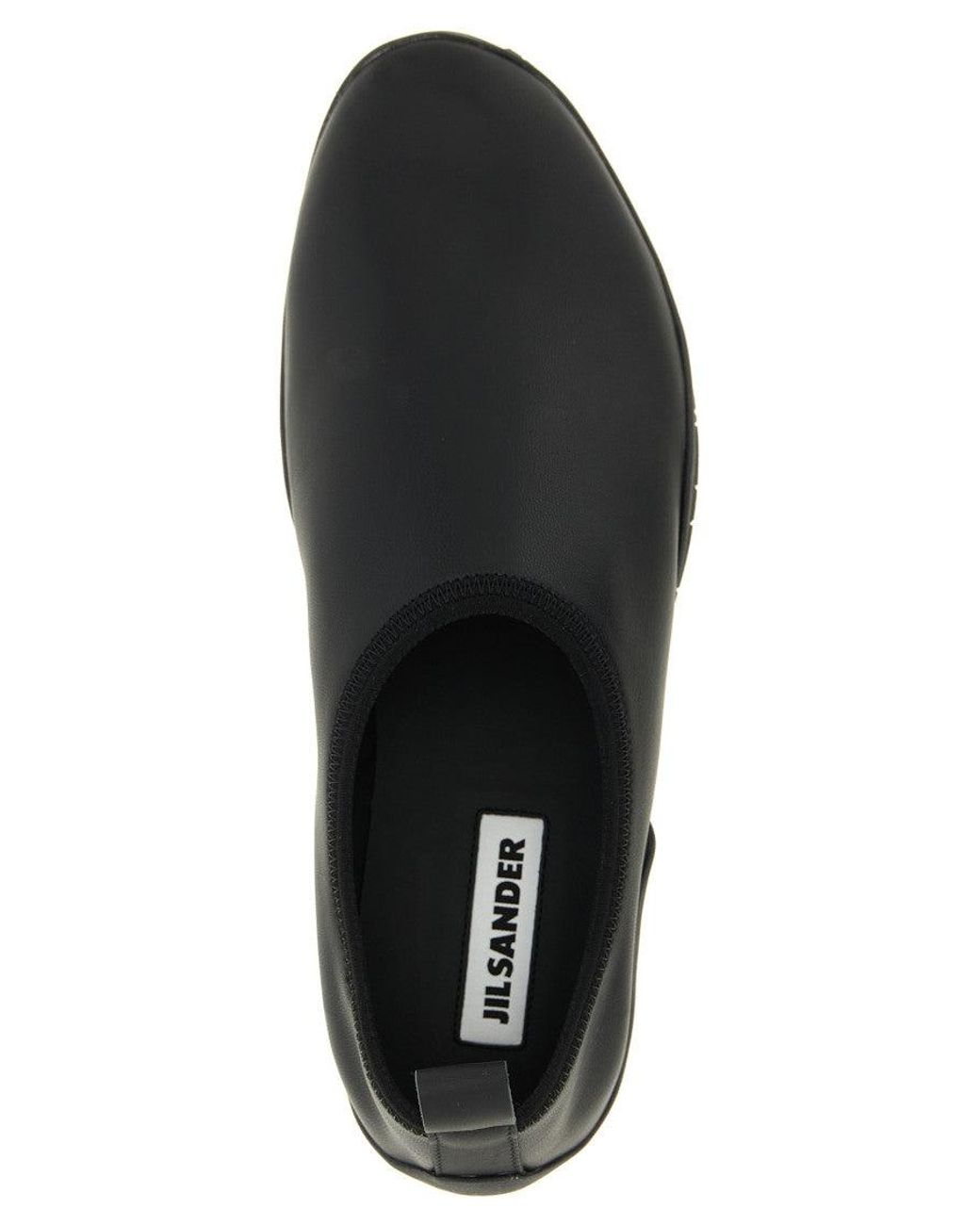 Jil Sander Black 'Elbe' Slippers