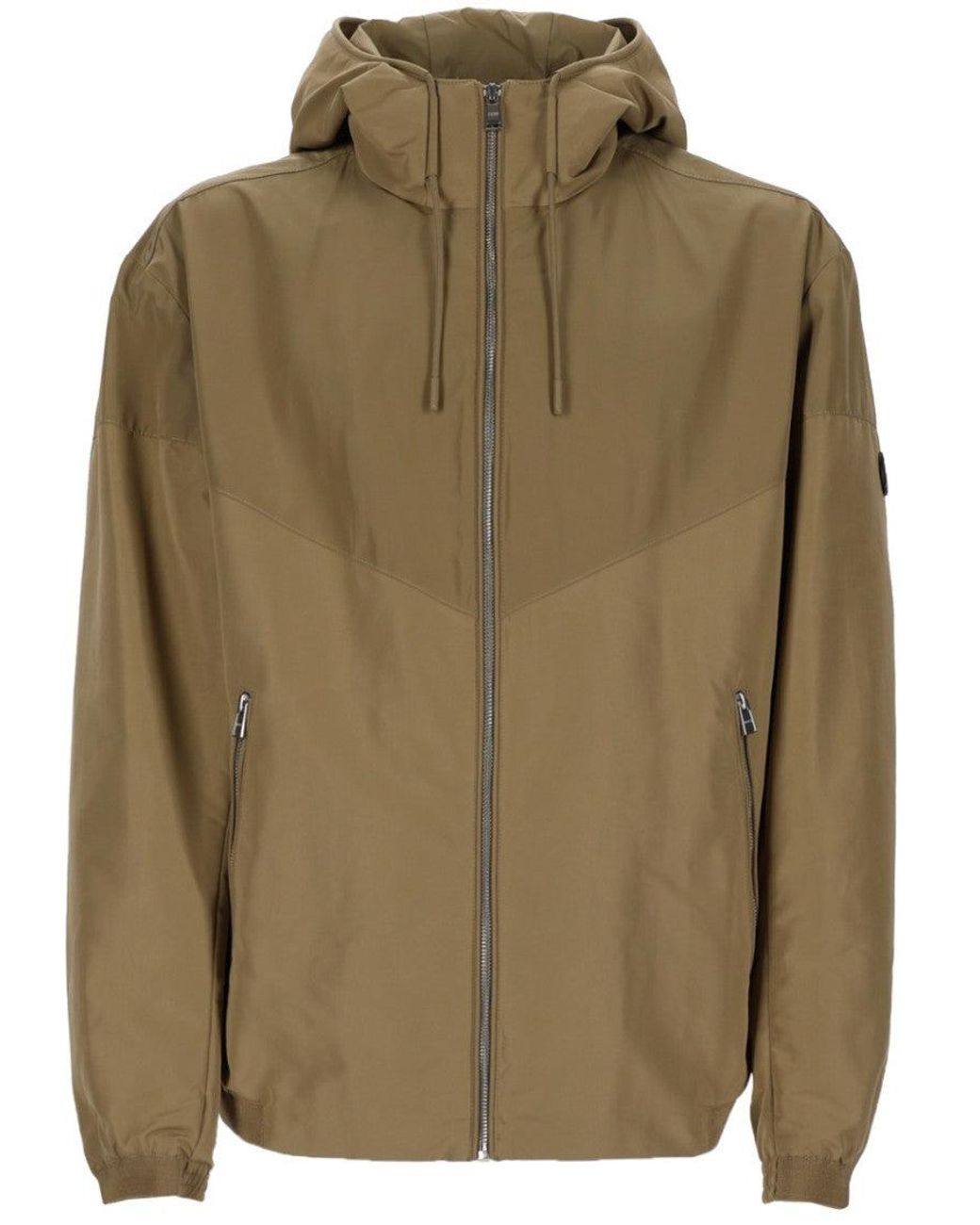 Boss Green Solid Hood Jacket for men