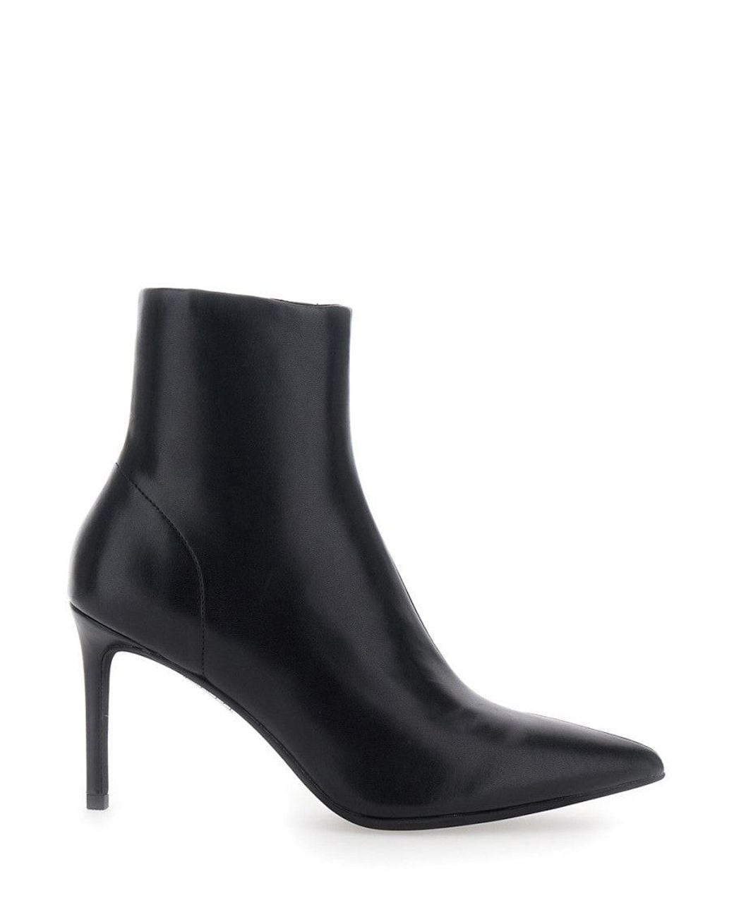 Jeffrey Campbell Black Leather Nixie Boots