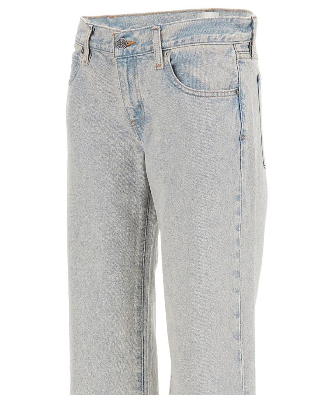 FRAME Gray Straight Low Rise Jeans