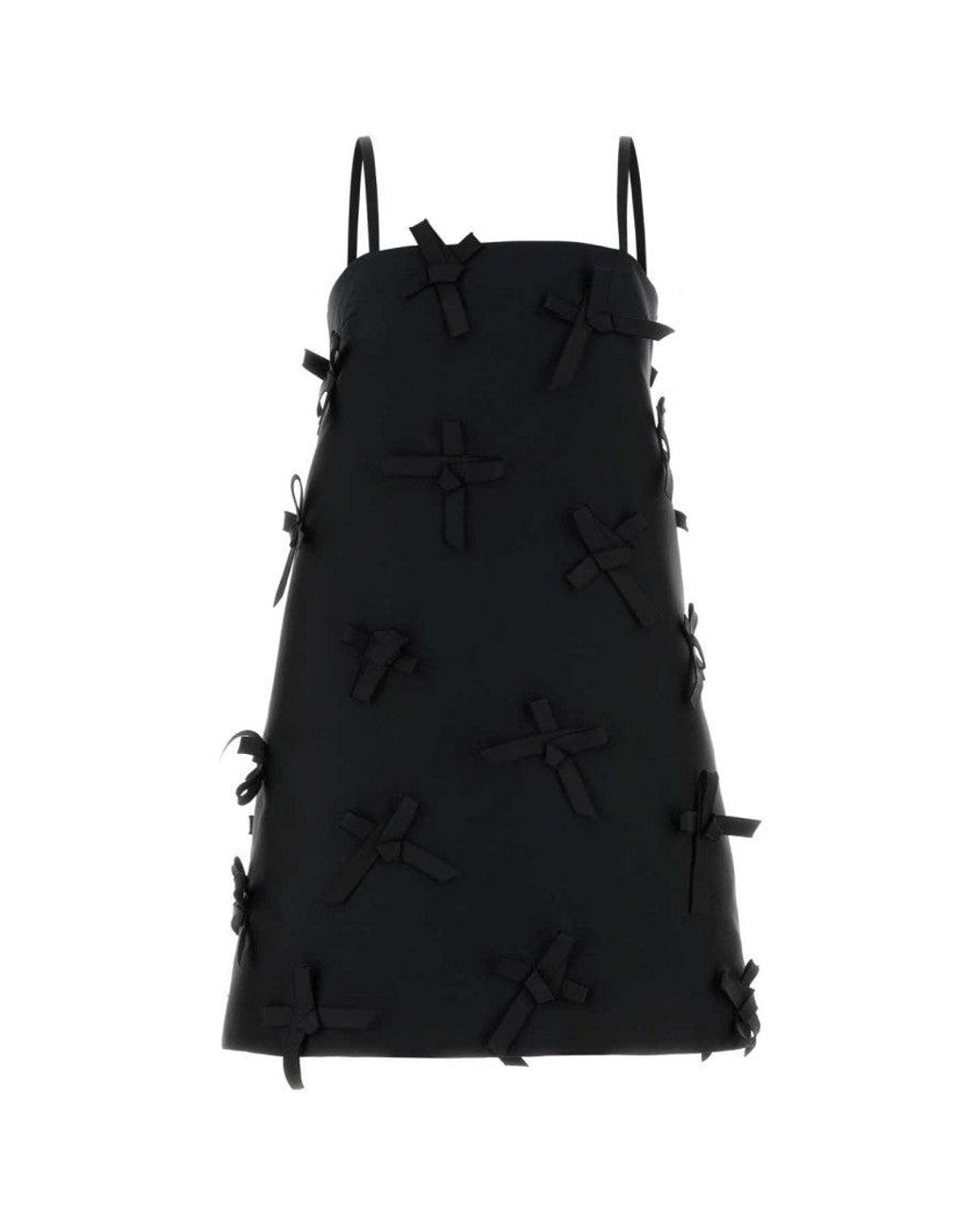 Jil Sander Black Duchess Mini Dress