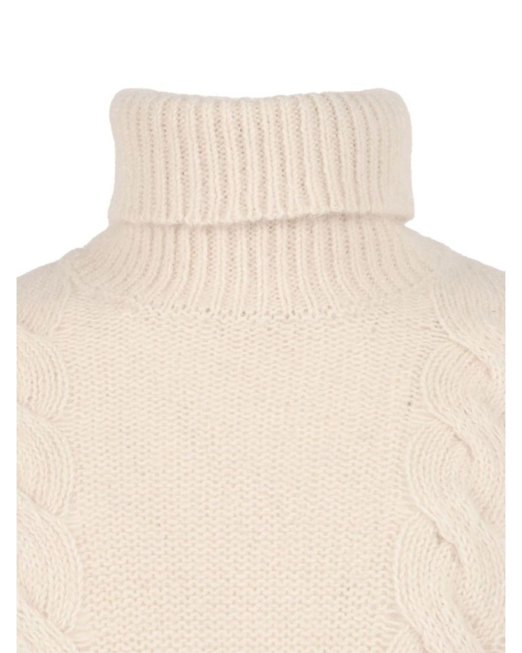 K-Way Natural Turtle Neck Ribbed Sweater for men