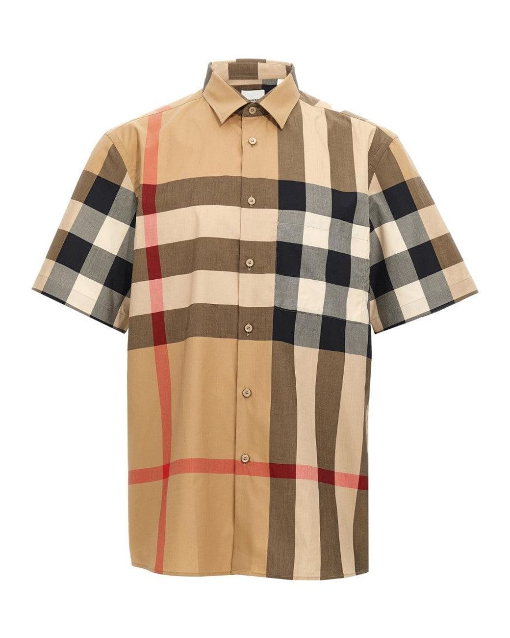 Burberry White Summerton Shirt for men