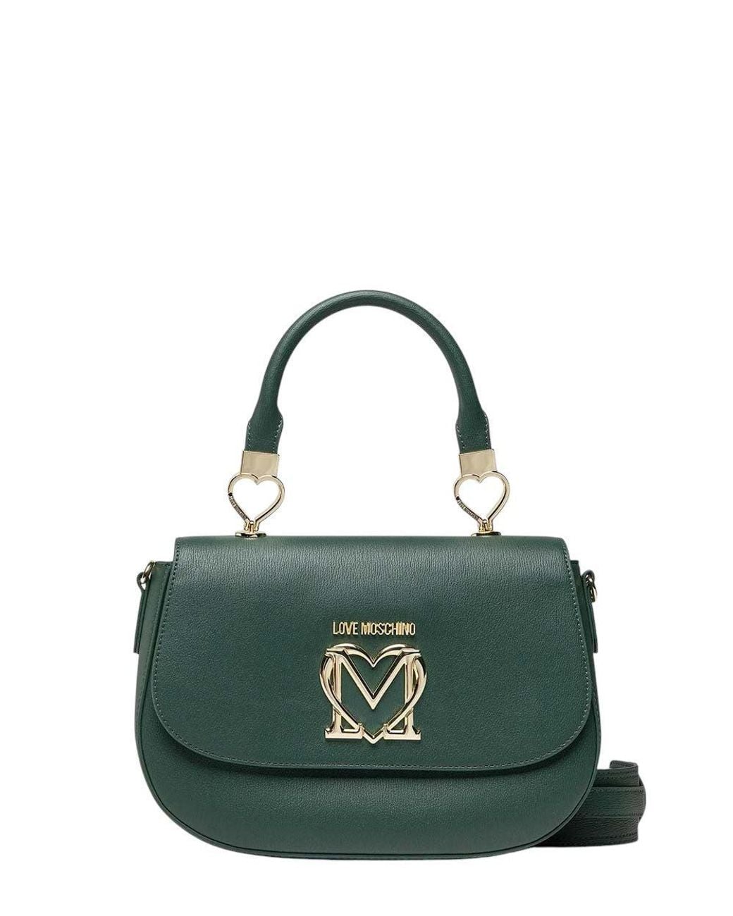 Love Moschino Green Logo Small Satchel