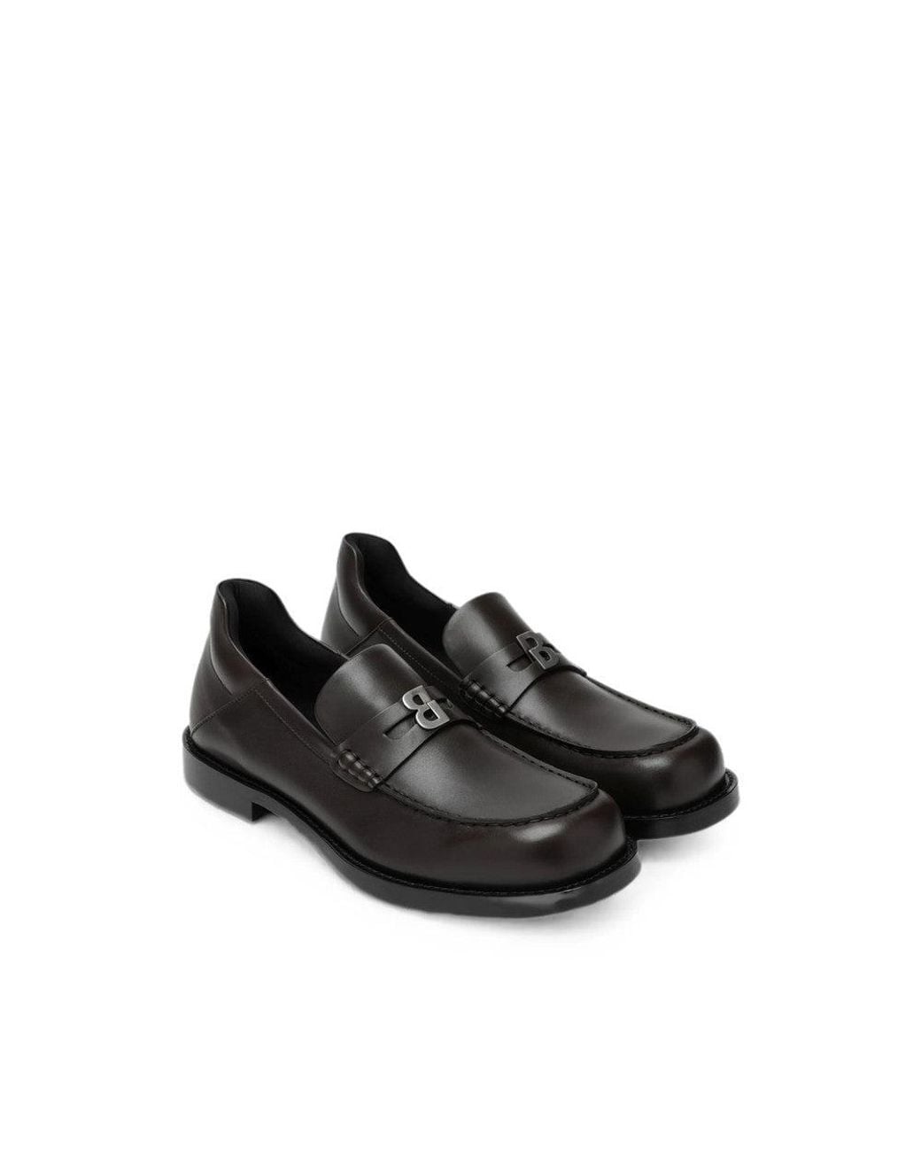 Balenciaga Black Slip On Loafers